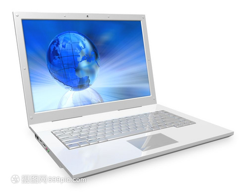 白色笔记本电脑 计算机的现代美学与实用之选